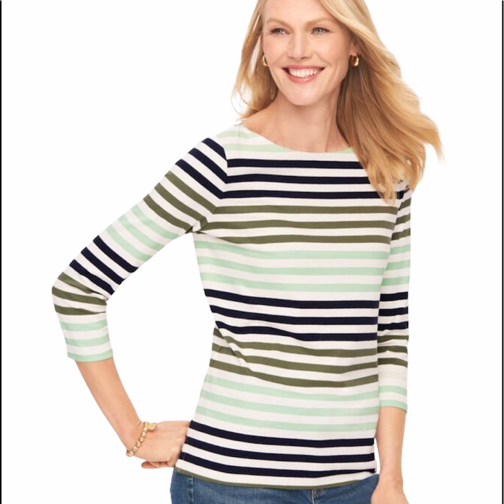 DREAMY STRIPE AUTHENTIC TALBOTS TEE